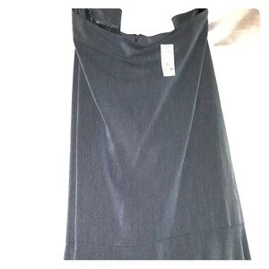 Ashley Stewart Grey long flared skirt